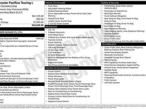 Used 2022 Chrysler Pacifica Touring-L FWD image 32