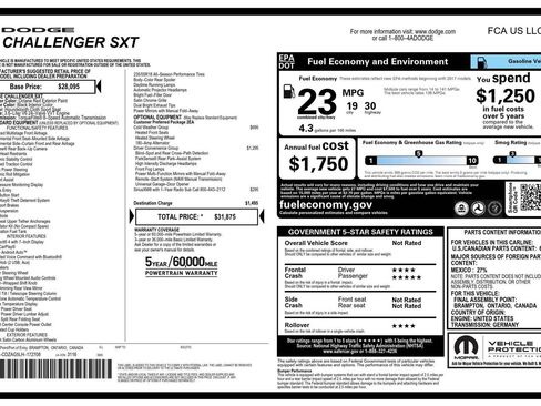 Used 2020 Dodge Challenger SXT w/ Driver Convenience Group image 4