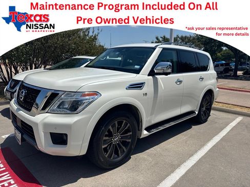 Used 2019 Nissan Armada Platinum w/ Captain's Chairs Package AWD/4WD image 1
