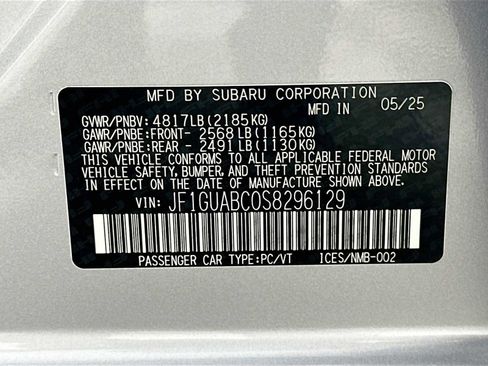 Certified 2025 Subaru Impreza 2.0i w/ Popular Package #1A image 28