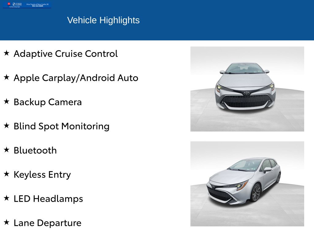 Used 2019 Toyota Corolla XSE FWD image 2