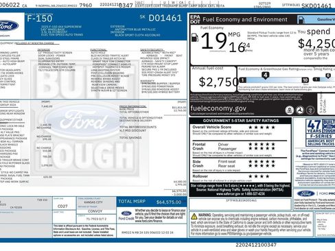 Used 2025 Ford F150 XLT w/ Equipment Group 302A MID AWD/4WD image 2