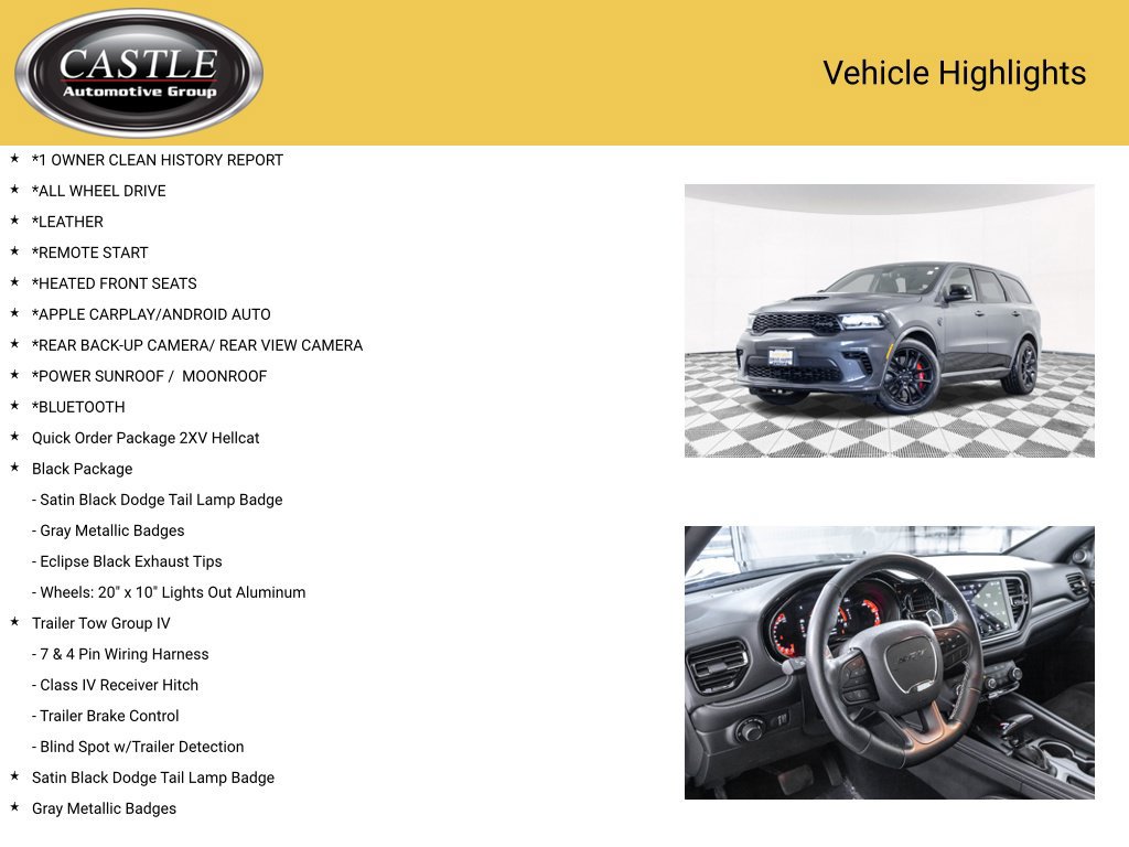 Used 2025 Dodge Durango SRT Hellcat w/ Black Package AWD/4WD image 3