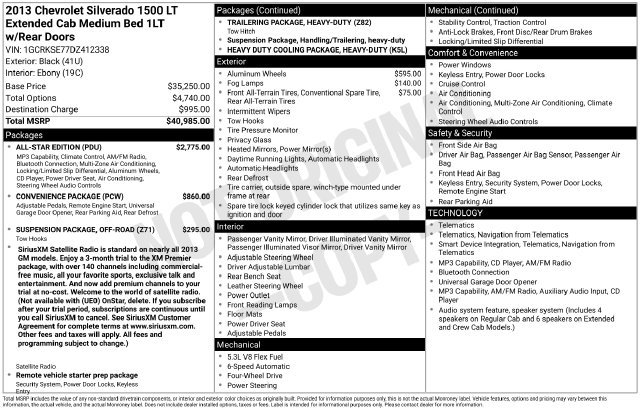 Used 2013 Chevrolet Silverado 1500 LT w/ All-Star Edition AWD/4WD image 2
