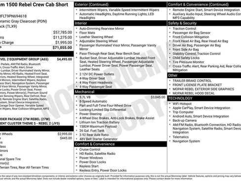 Used 2023 RAM 1500 Rebel w/ Rebel Level 2 Equipment Group AWD/4WD image 26