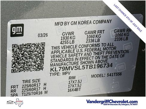 New 2026 Chevrolet TrailBlazer ACTIV w/ Convenience Package FWD image 20