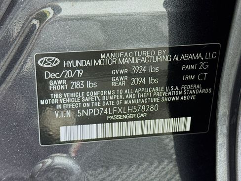 Used 2020 Hyundai Elantra SE w/ Cargo Package (C1) image 38