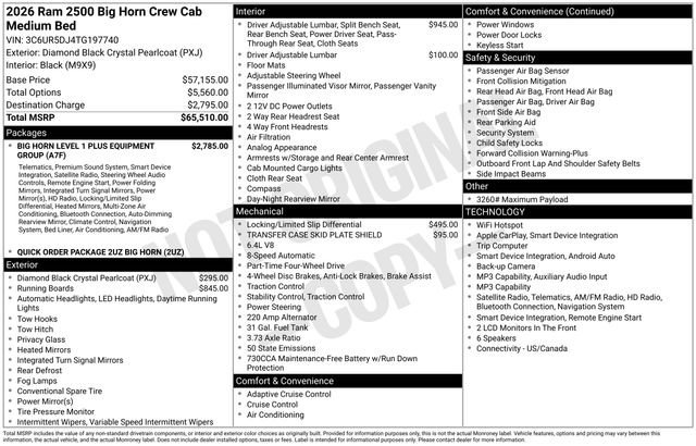 Used 2026 RAM 2500 Big Horn AWD/4WD image 31