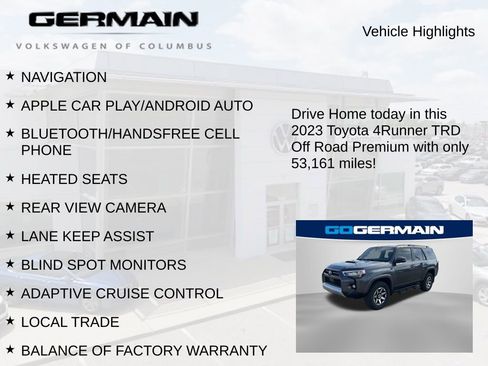 Used 2023 Toyota 4Runner TRD Off-Road Premium w/ Moonroof Package image 6