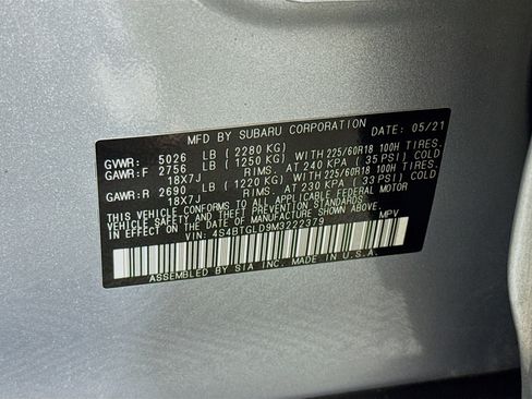 Used 2021 Subaru Outback Onyx Edition XT w/ Popular Package #2 AWD/4WD image 39