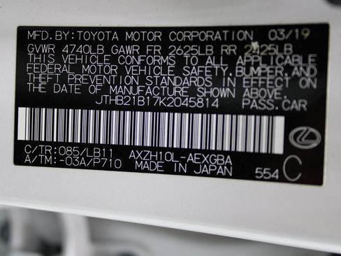 Used 2019 Lexus ES 300h Luxury image 88