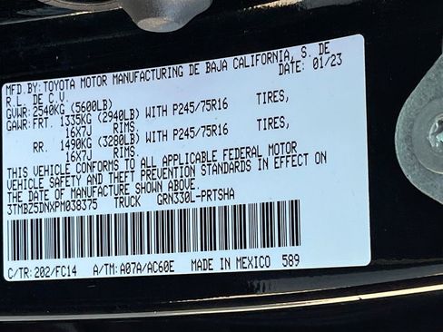 Used 2023 Toyota Tacoma SR5 w/ Black Out Package (TMS) RWD image 28