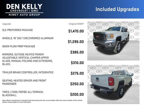 Used 2016 GMC Sierra 2500 SLE w/ SLE Preferred Package AWD/4WD image 3