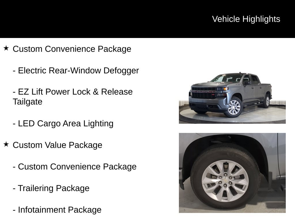 Used 2021 Chevrolet Silverado 1500 Custom w/ Safety Confidence Package AWD/4WD image 25