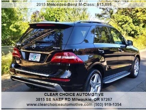 Used 2015 Mercedes-Benz ML 400 ML 400 AWD 4MATIC 4dr SUV image 2