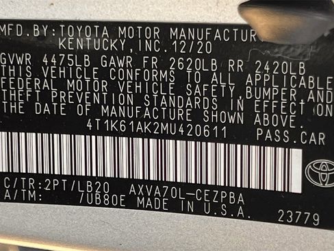 Used 2021 Toyota Camry XSE w/ Carpet Mat Package (TMS) image 30