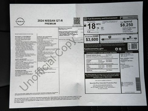 Used 2024 Nissan GT-R Premium w/ Floor Mat Package image 30