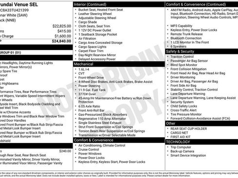 New 2026 Hyundai Venue SEL image 30