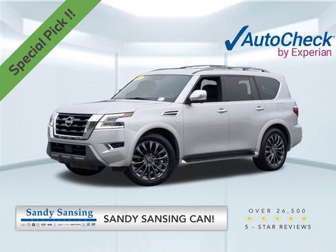 Used 2021 Nissan Armada Platinum w/ Captain's Chairs Package image 1