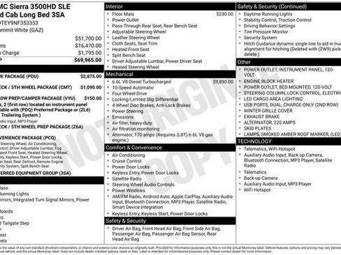 Used 2022 GMC Sierra 3500 SLE w/ SLE Value Package image 9