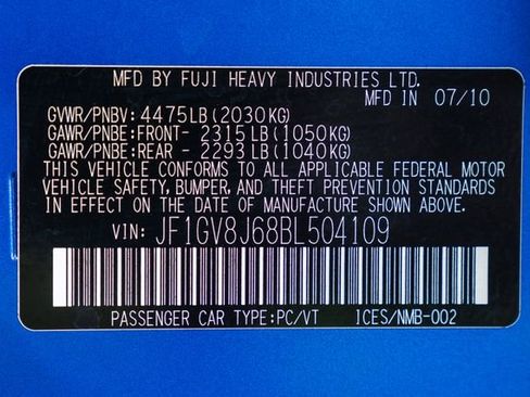 Used 2011 Subaru Impreza WRX STI Limited image 92