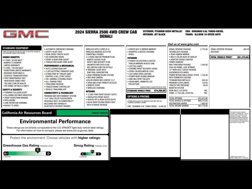 Used 2024 GMC Sierra 2500 Denali w/ Denali Reserve Package AWD/4WD image 3