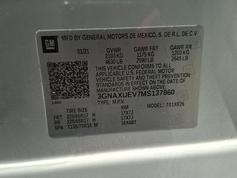 Used 2021 Chevrolet Equinox LT AWD/4WD image 26