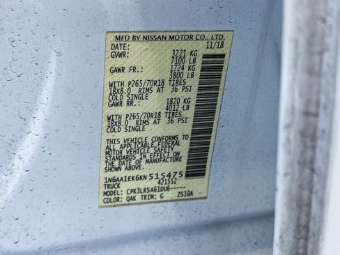 Used 2019 Nissan Titan S image 33