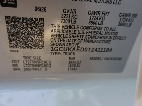 New 2026 Chevrolet Silverado 1500 W/T w/ WT Value Package AWD/4WD image 26