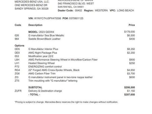 Used 2023 Mercedes-Benz G 63 AMG 4MATIC image 2