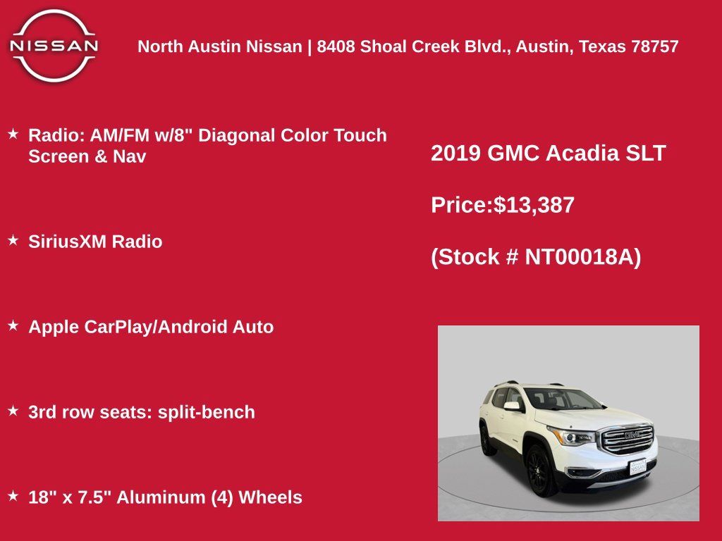 Used 2019 GMC Acadia SLT FWD image 11