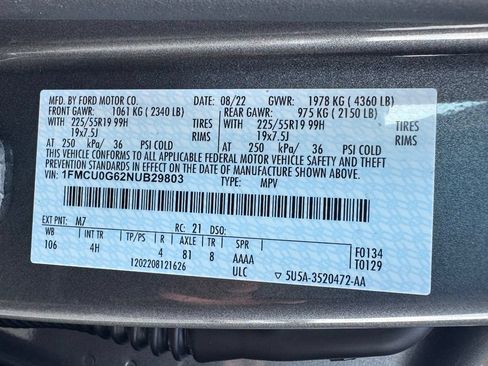 Used 2022 Ford Escape SE w/ SE Sport Appearance Package FWD image 42