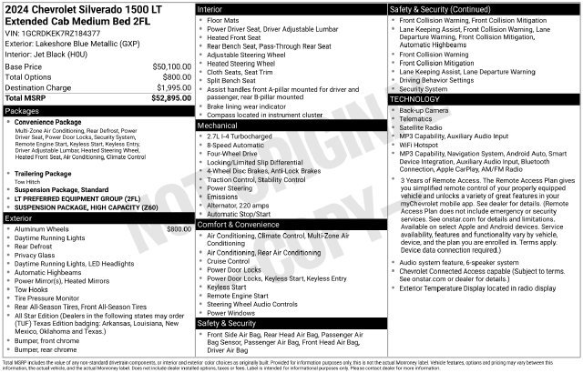 Used 2024 Chevrolet Silverado 1500 LT AWD/4WD image 20