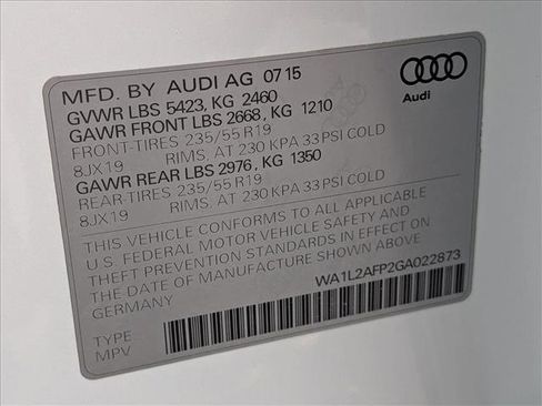 Used 2016 Audi Q5 2.0T Premium Plus w/ Technology Package image 25