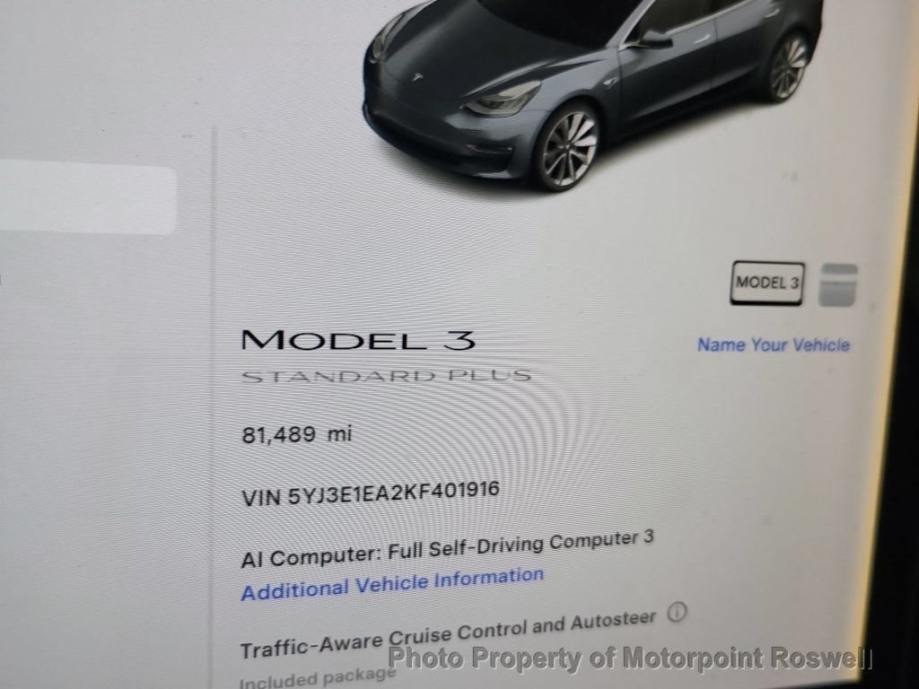 Used 2019 Tesla Model 3 Standard Range Plus RWD image 3