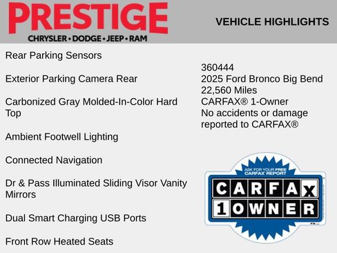 Used 2025 Ford Bronco Big Bend AWD/4WD image 6