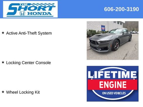 Used 2025 Ford Mustang Dark Horse w/ Security Package RWD image 9