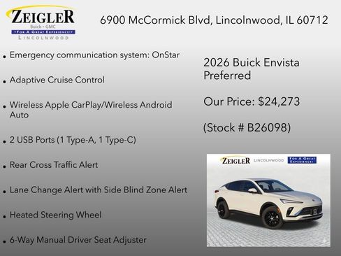 New 2026 Buick Envista Preferred w/ Convenience I Package FWD image 30
