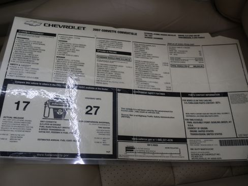 Used 2007 Chevrolet Corvette Convertible w/ Preferred Equipment Group image 39