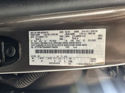 Used 2022 Ford F150 XLT w/ Equipment Group 302A High AWD/4WD image 11