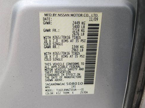 Used 2010 Nissan Xterra S AWD/4WD image 29