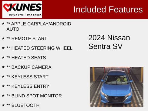 Used 2024 Nissan Sentra SV w/ All-Weather Package image 2