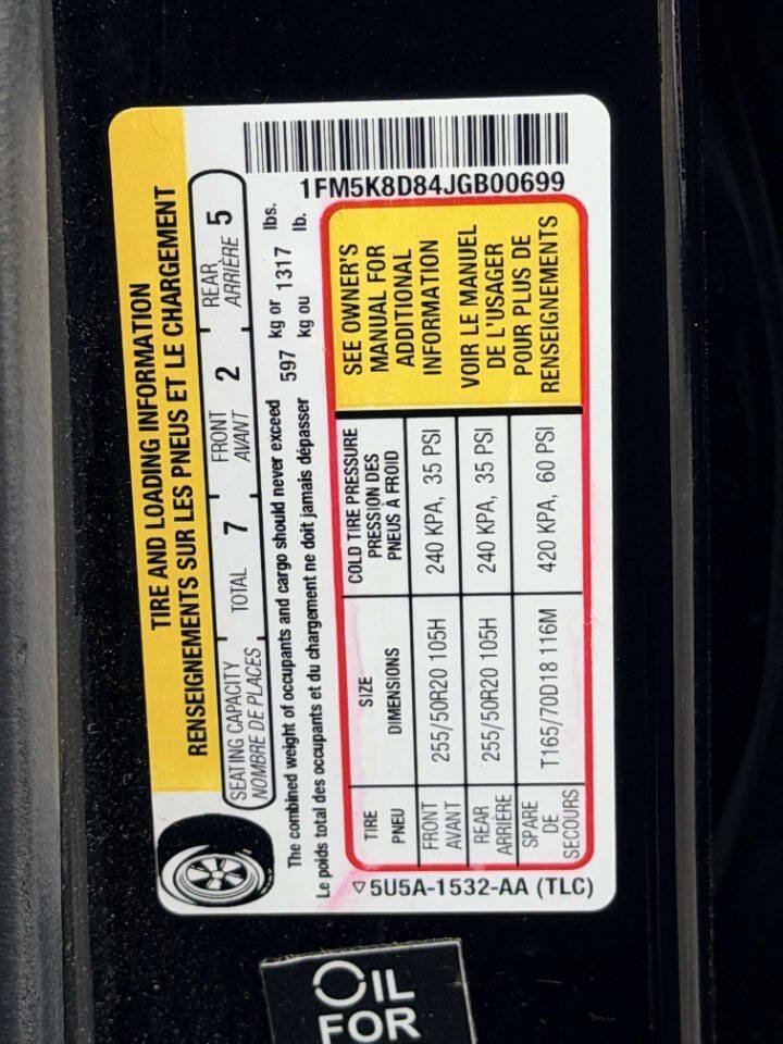Used 2018 Ford Explorer XLT w/ XLT Appearance Package AWD/4WD image 20