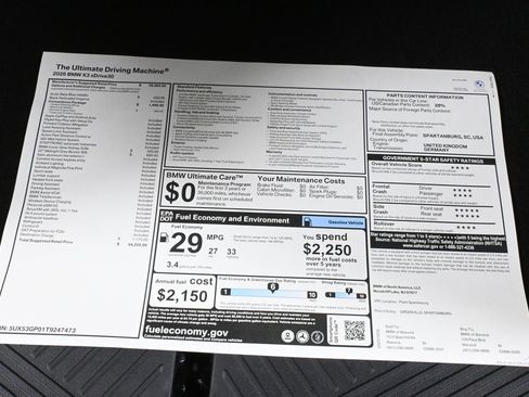 Used 2026 BMW X3 xDrive30 w/ Convenience Package image 36