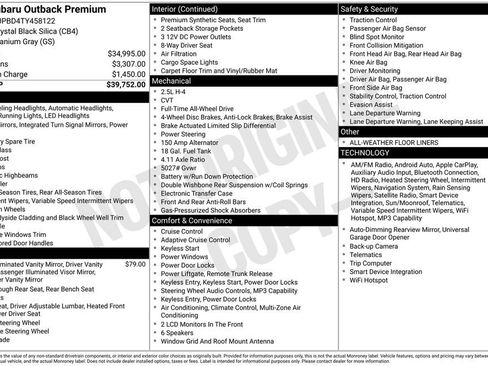 Certified 2026 Subaru Outback Premium AWD/4WD image 3