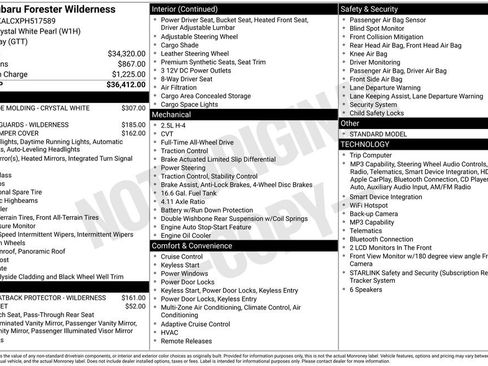 Used 2023 Subaru Forester Wilderness AWD/4WD image 7