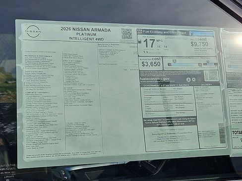 New 2026 Nissan Armada Platinum AWD/4WD image 9