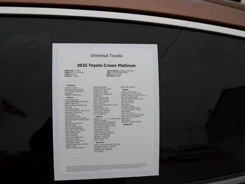 Used 2025 Toyota Crown Platinum image 50