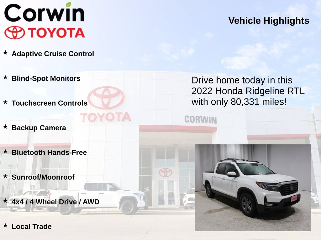 Used 2022 Honda Ridgeline RTL image 6