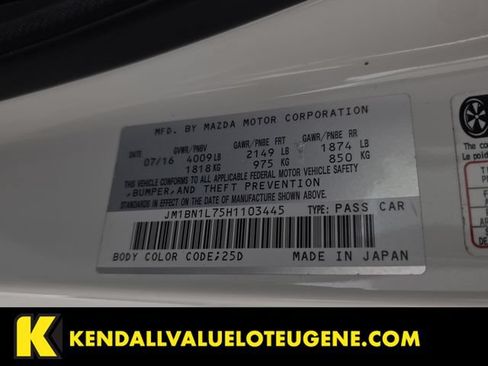 Used 2017 MAZDA MAZDA3 Touring FWD image 10